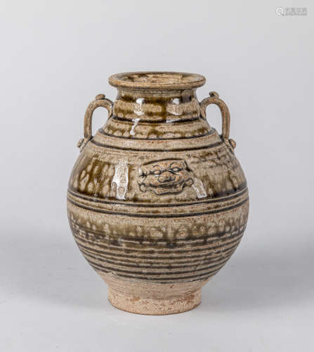 16-17th Korean Antique Glazed Jar