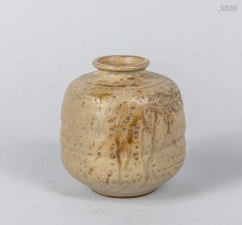 18-19th korean Antique Glazed Porcelain Pot