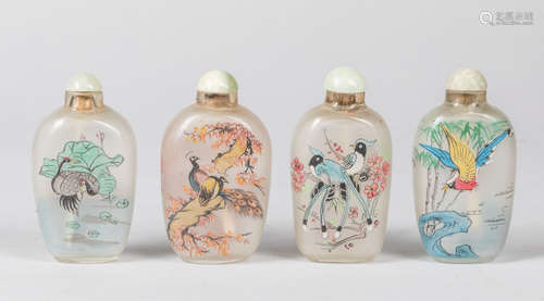 Group of Chinese Inside Painted Snuff Bottles