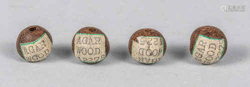 Group Of Chinese Old Agarwood Beads