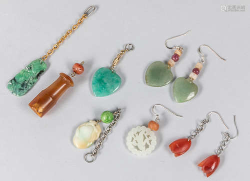 Collection of Chinese Jade & Agate Pendant