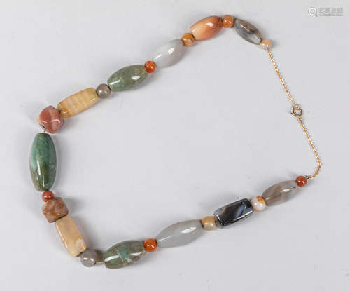 Collectible Fashion Cameo Agate Beads Necklace