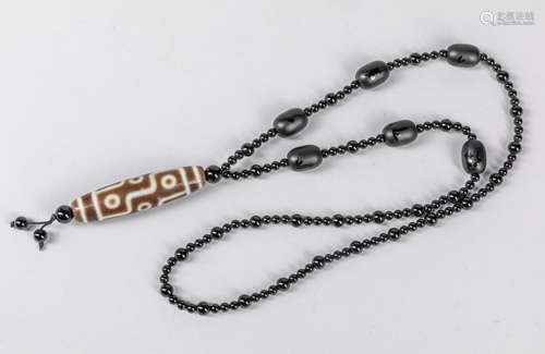 Chinese Export Dzi Beads Necklace