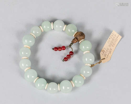 Chinese Export Jadeite Stone Prayer Beads