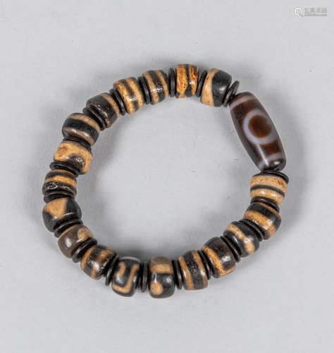 Chinese Export Agate Prayer Beads