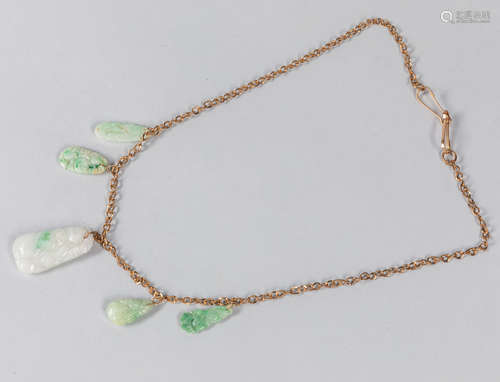 Hong Kong Export Jadeite Necklace