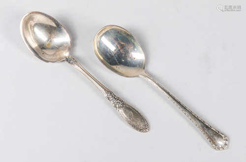 Set of Sterling Pat Silver Spoon