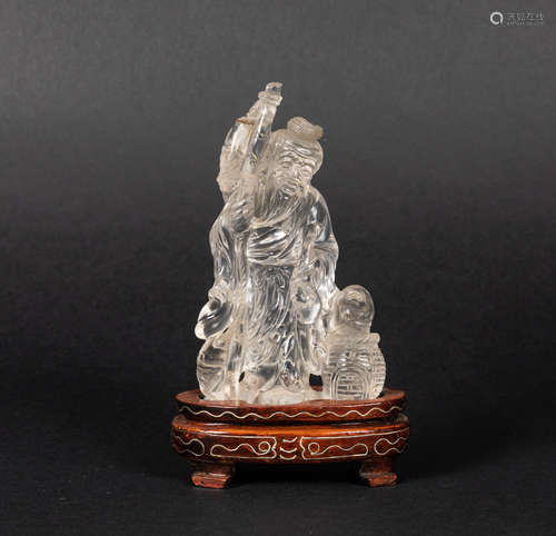 Chinese Antique Carved Rock Craystal Figure