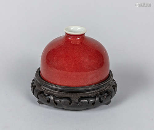 Chinese Old Ox-blood Glazed Porcelain Pot