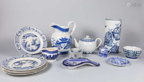 Collection of Old Blue & White Porcelain Wares