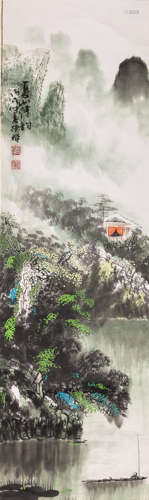 Chinese Hanging Scroll: Mountain and Water (Portrait)