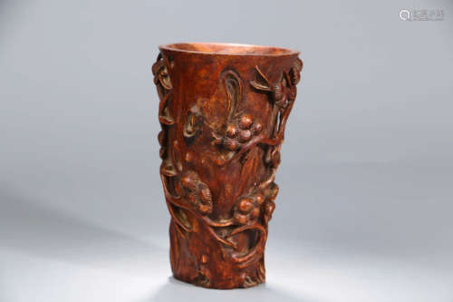 A Chinese Rosewood Ornament