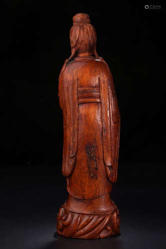 A Chinese Eaglewood Guanyin Ornaments