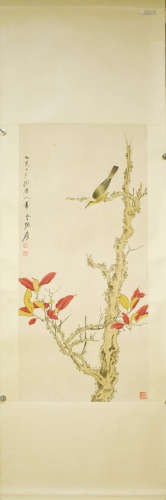 A Chinese Flower&Bird Painting, Zhang Daqian Mark