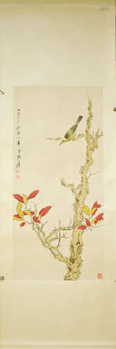 A Chinese Flower&Bird Painting, Zhang Daqian Mark