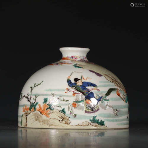 A Chinese Multicolored Porcelain Zun