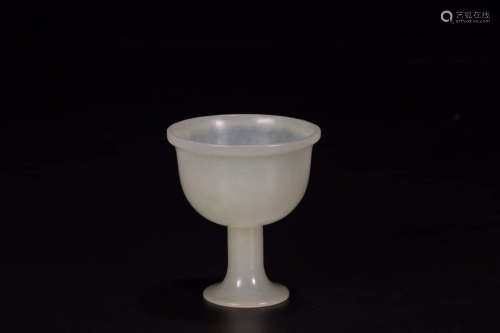 A Chinese Hetian Jade Cup