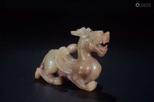 A Chinese Gao Gu Jade Beast