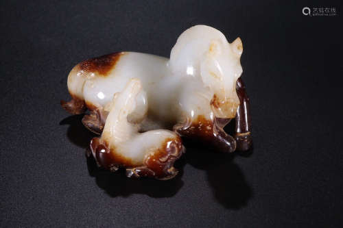 A Chinese Jade Horse Ornament