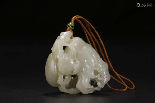 A Chinese Hetian Jade Buddhism Ornament
