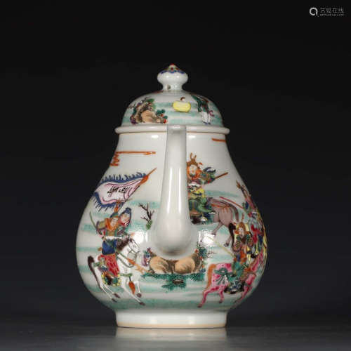 A Chinese Famille Rose Porcelain Teapot