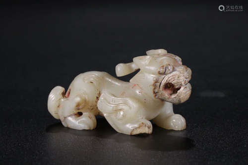 A Chinese He Tian Jade  Beast