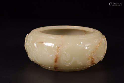 A Chinese Hetian Jade Water Pot