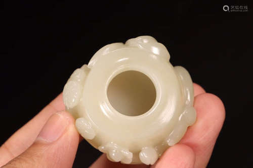 A Chinese Hetian Jade Pot