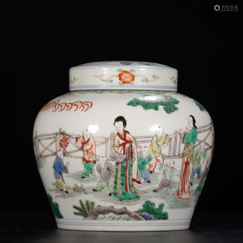 A Chinese Ancient Color Porcelain Tea Pot