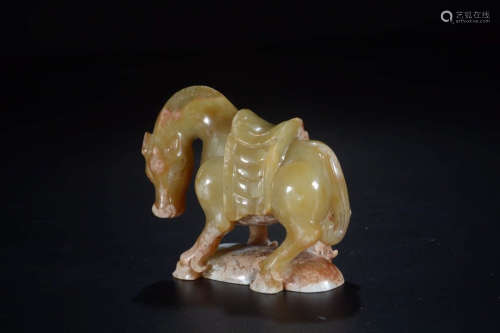 A Chinese Gao Gu Jade Horse