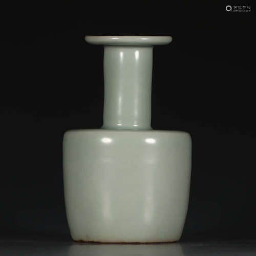 A Chinese Light Greenish Blue Glaze Porcelain Bottle