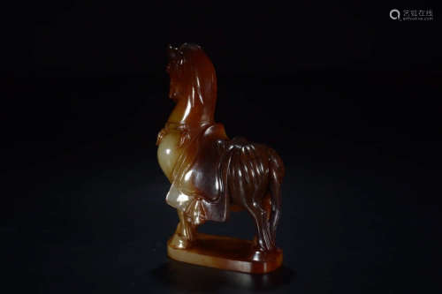 A Chinese GaoGu Jade Horse