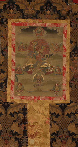 A MAHAKALA THANGKA