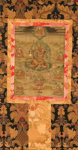 A LIANHUASHENG BUDDHA THANGKA