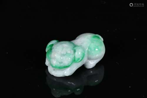 JADEITE CARVED 'PIG' ORNAMENT