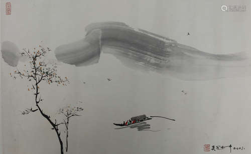 A CHINESE PAINTING, WU GUANZHONG MARK