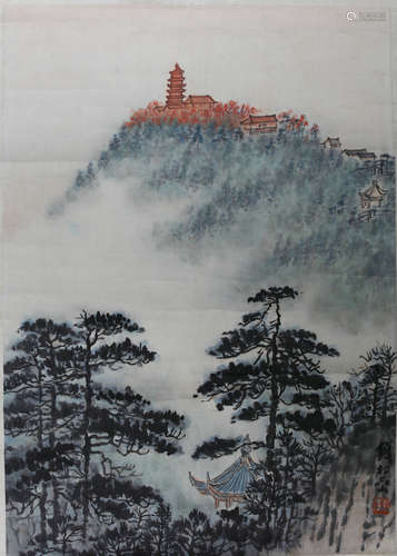 A CHINESE PAINTING, QIAN SONGYAN MARK