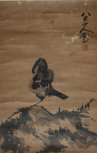 A CHINESE FLOWER AND BIRD PAINTING, BA DA SHANREN MARK