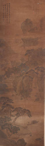 A CHINESE PAINTING SCROLL,ZHOU CHEN MARK