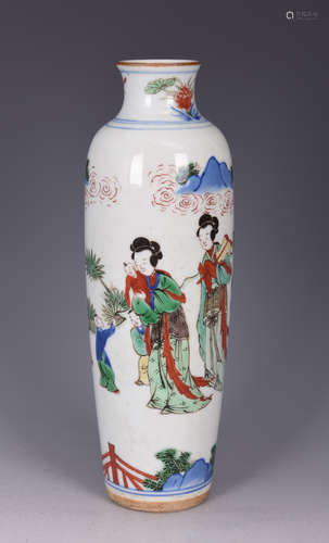 WUCAI 'LADIES' CYLINDRICAL VASE