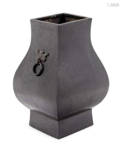 A Chinese Bronze Hu Vase Height 13 1/2 in., 34 cm.