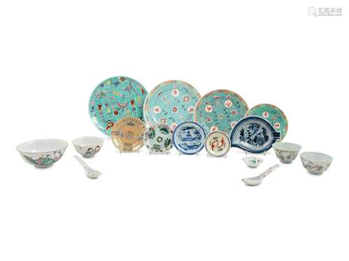 Sixty Chinese Porcelain Bowls and Plates Diam of