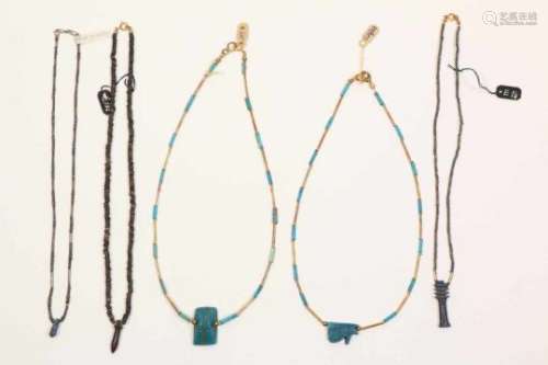 Egypt, collection of necklaces, some Late Period., [13]200