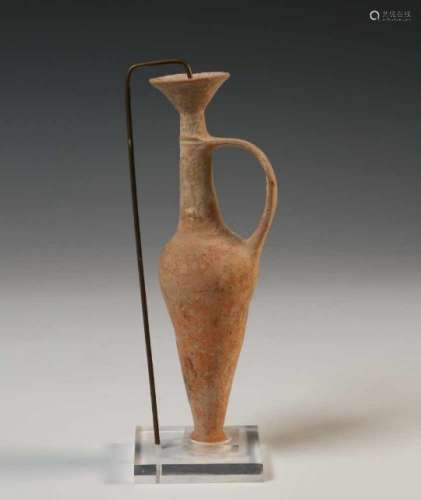 Israël, a small terracotta amphora, 'bilbil', Late Bronze Age, 1550 BC - 1200 BC,with certificate