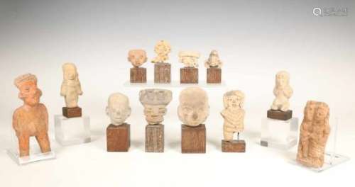 Mexico and Ecuador, various earthenware figures and heads., 120