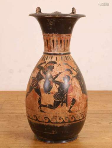 Hellas, black-figure high vase in antique style., h. 55 cm. [1]300