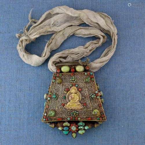 Tibet, Labrang, amulet container ,