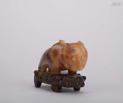 Ming dynasty agate tiger ornament