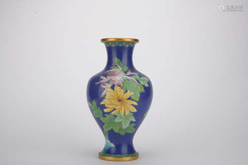 Qing dynasty cloisonne vase