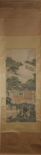 Qing dynasty Jiao bingzhen's maid painting